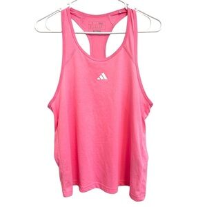 2/$15 Adidas - Aeroready Pink Racerback Athletic Workout Tank Top Size Small